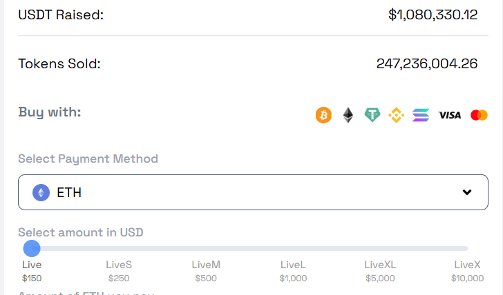 Presale Website
